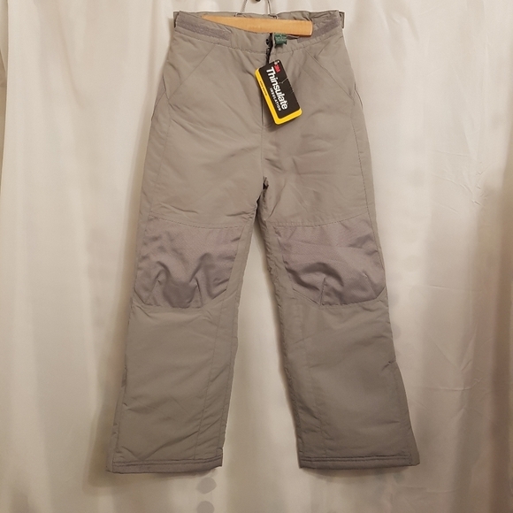 L.L. Bean boys size 10 Cold Buster snow pants, gray, NWT these are warm - Picture 1 of 5